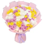 Букет из 45 кустовых хризантем микс