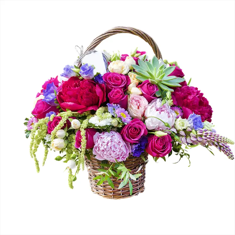 Корзина с цветами Сияние юности